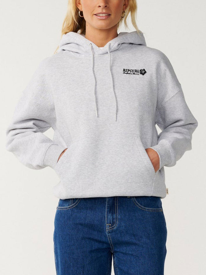 Rip Curl Surf Puff Heritage Hoodie Fall 2026 | GREY MARLE/BLACK (9255)