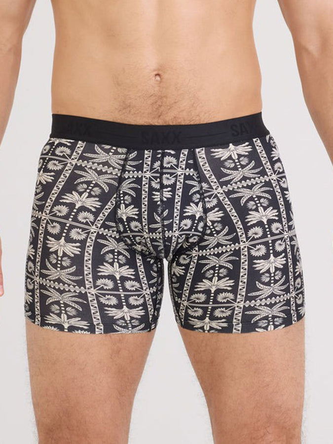Saxx Smooth Luxe Micro Modal Tropic Royale Noir Boxer Brief | TROPIC ROYALE BLACK (TRB)