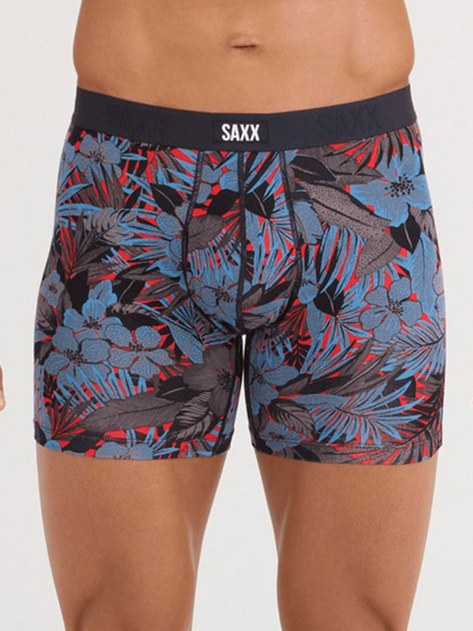 Saxx Vibe Xtra Soft Comfort Night Garden Red Hot Boxer | NIGHT GARDEN RED HOT (NGR)