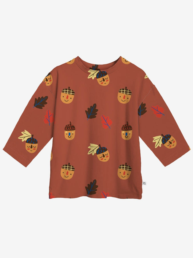 Little Yogi Scandi Acorns Long Sleeve T-Shirt Fall 2026 | AMBER