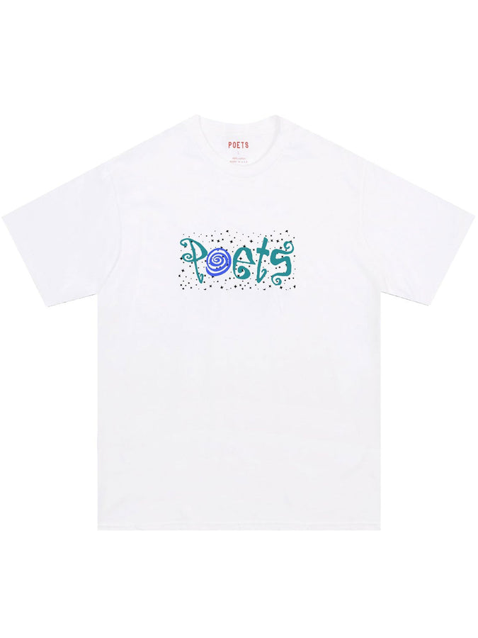 Poets Clique Screened T-Shirt Fall 2026 | WHITE