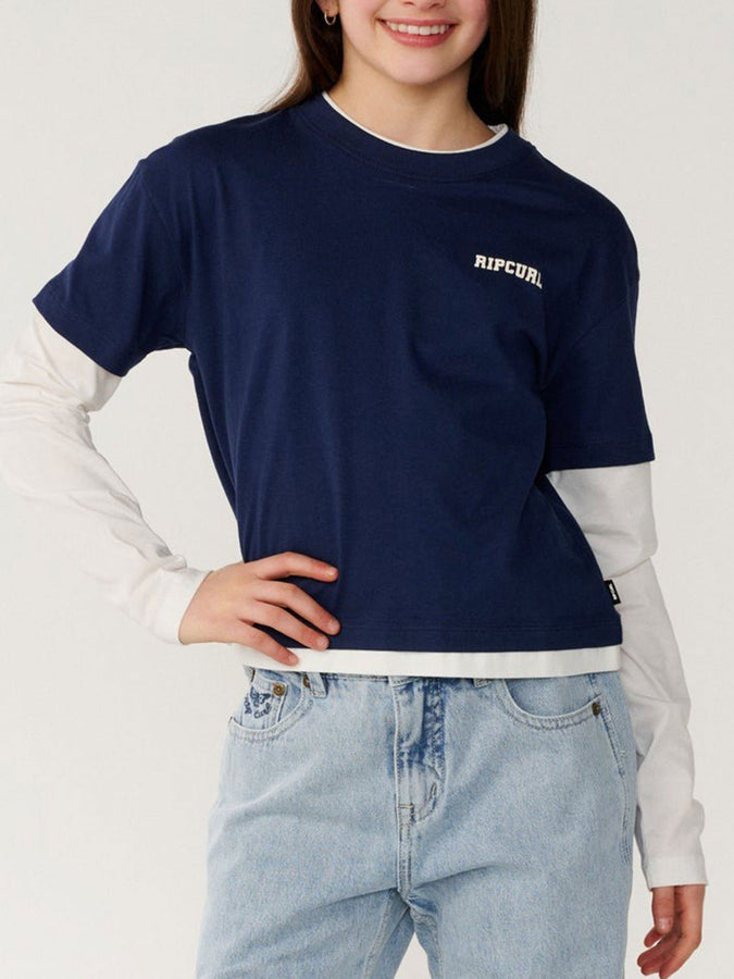 Rip Curl Retro Rama Navy Long Sleeve T-Shirt Fall 2026 | NAVY (0049)
