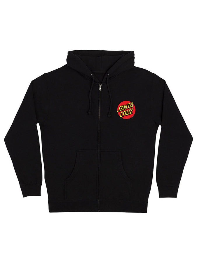 Santa Cruz Classic Dot Zip Hoodie Fall 2026 | BLACK