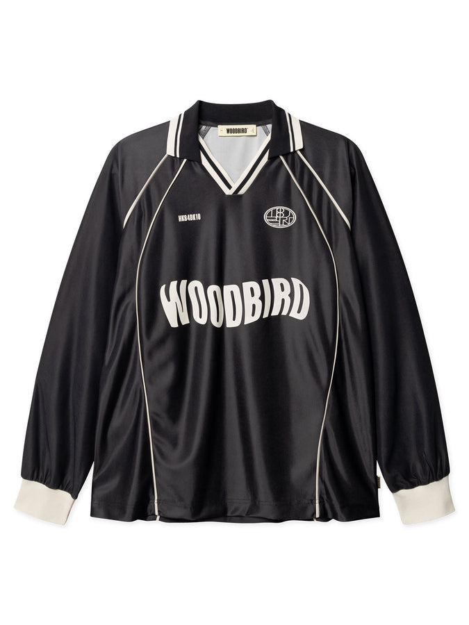 Woodbird Taka Sports Long Sleeve Polo Spring 2026 | BLACK