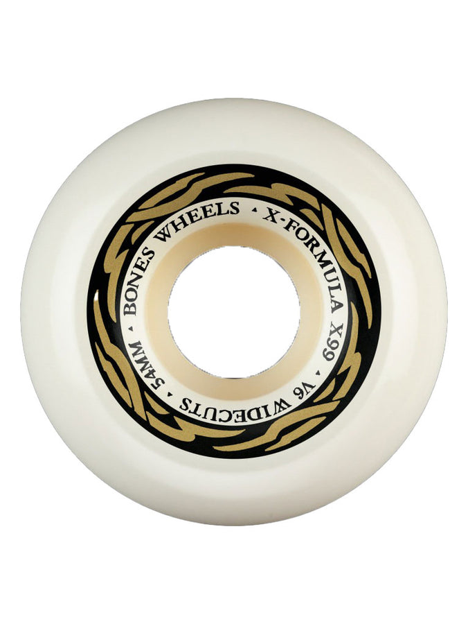 Bones X-Formula V6 Widecut 97A Skateboard Wheels | NATURAL