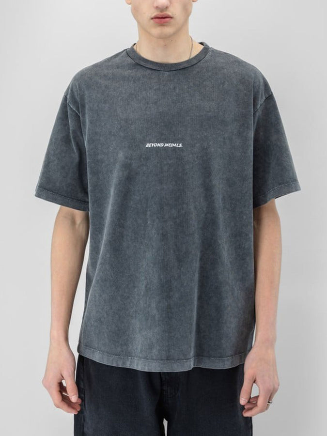 Beyond Medals Distressed Logo T-Shirt Summer 2026 | BLACK