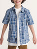 Vans Larkspur Mixed Plaid Short Sleeve Shirt Fall 2026