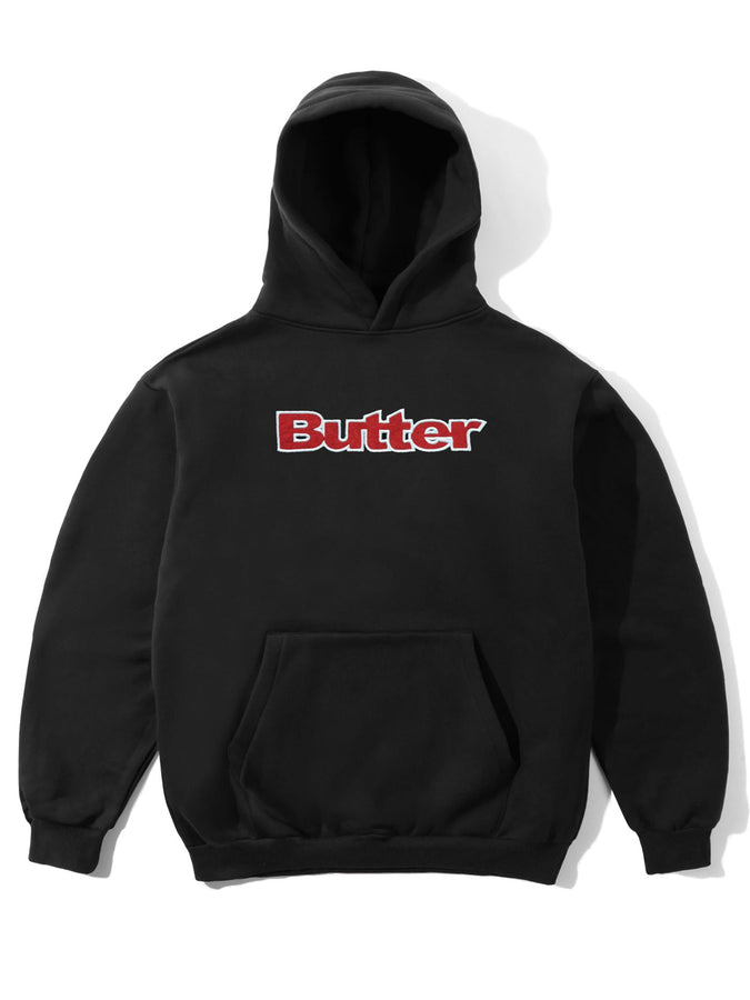 Butter Goods Ripstop Logo Applique Hoodie Fall 2026 | BLACK