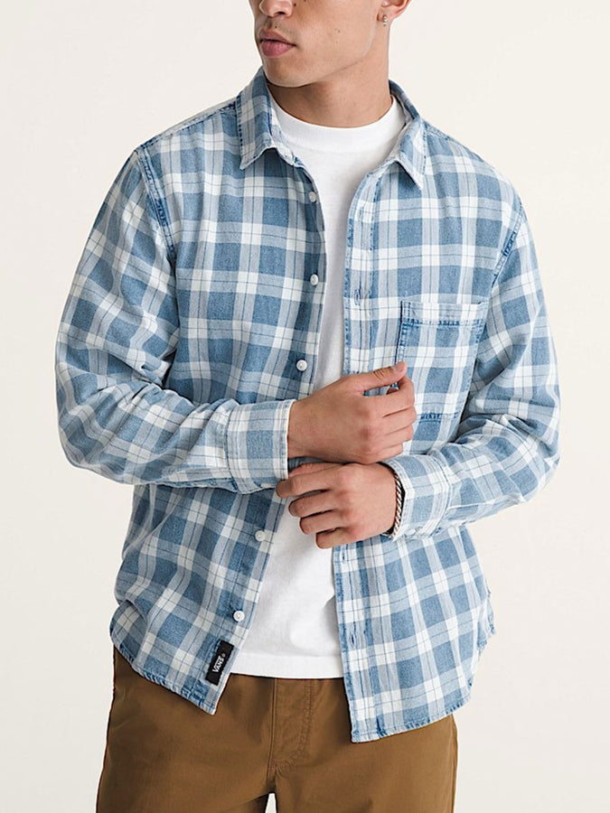 Vans Lawson Vintage Indigo Long Sleeve Buttondown Shirt Fall 2026 | BLEACH INDIGO (HEC)