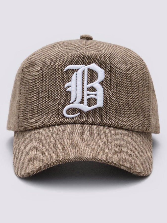 Balmoral Old English Snapback Hat | BROWN
