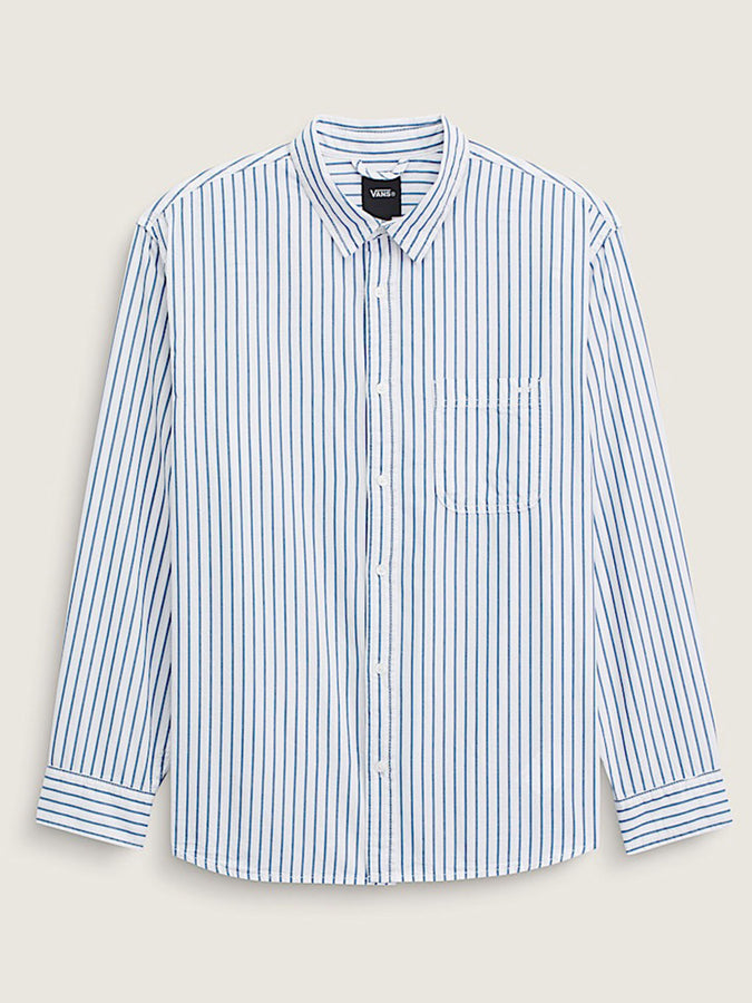 Vans Lx Dobby Stripe Long Sleeve Buttondown Shirt Summer 2026 | WHITE (WHT)