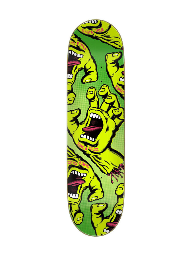 Santa Cruz Crowded Hand 8.5’’ Skateboard Deck | GREEN