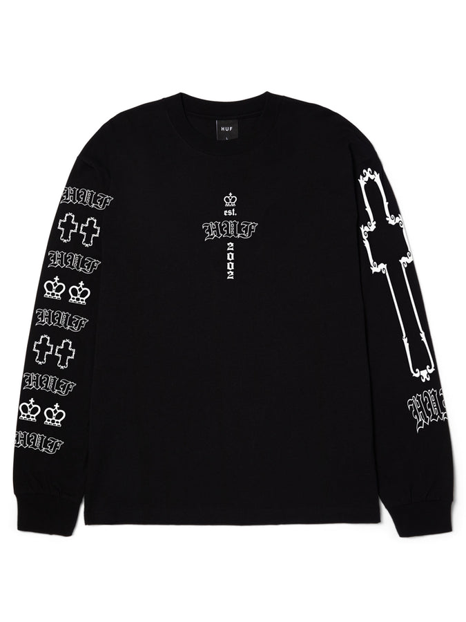 Huf Hard Luxe Long Sleeve T-Shirt Fall 2026 | BLACK