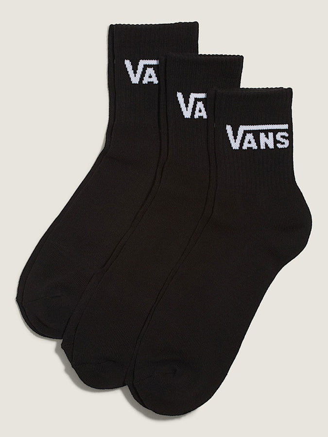Vans Classic Half 3 Pack Socks Fall 2026 | BLACK (BLK)