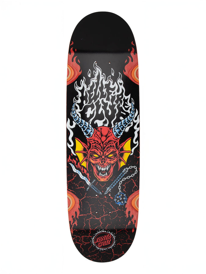 Santa Cruz x Stranger Things Hellfire Club Flames 9’’ Skateboard Deck | MULTI