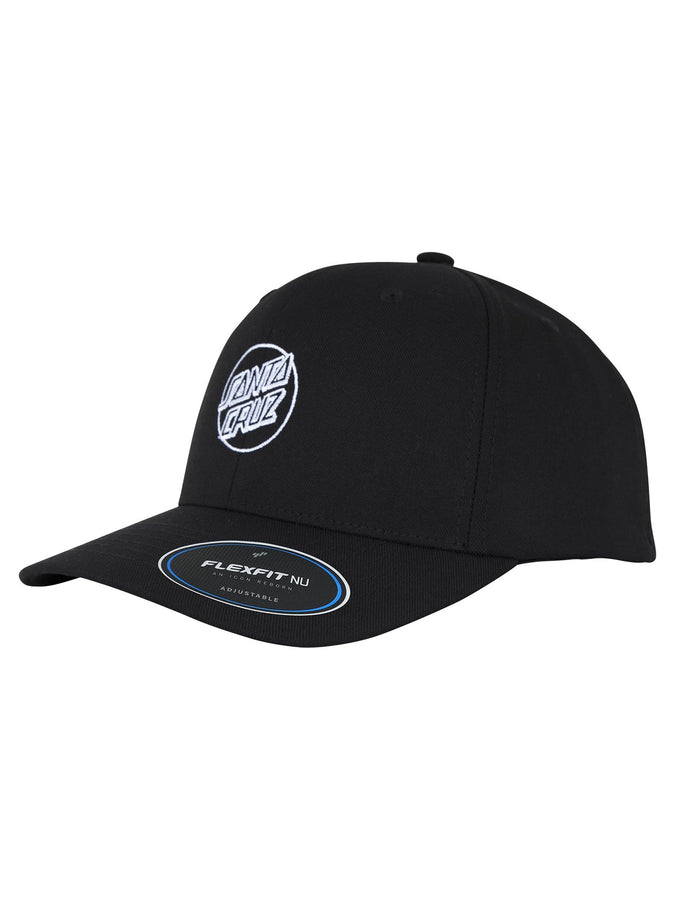 Santa Cruz Opus Dot Snapback Hat | BLACK/WHITE