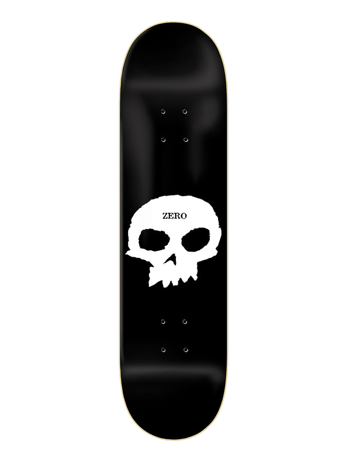 Zero Single Skull Skateboard Deck | BLACK