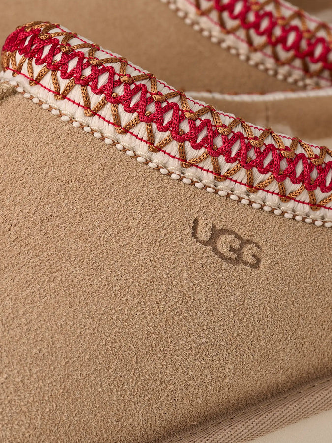 Ugg Tasman II Sand/Dark Cherry Shoes | SAND/DARK CHERRY (SDDR)