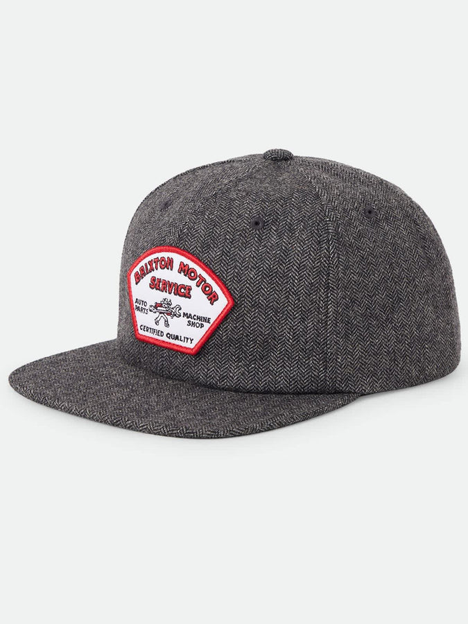 Brixton Dyson Snapback Hat | BLACK HERRINGBONE