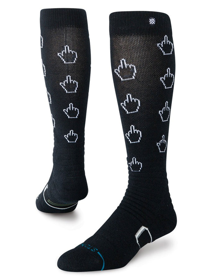 Stance Cursor Mid Snow Socks | BLACK (BLK)