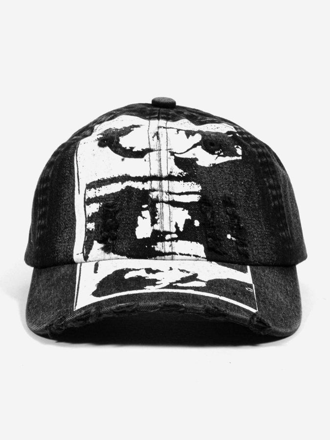 Wasted Paris Taunt Ripped Strapback Hat Spring 2026 | FADED BLACK