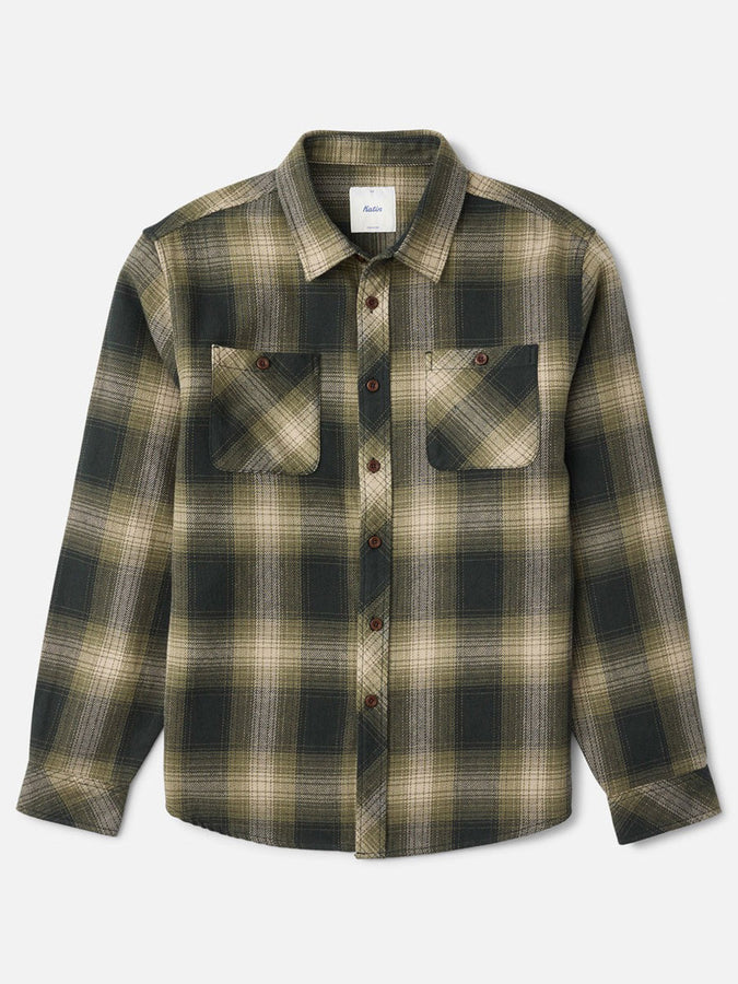 Katin Sierra Flannel Long Sleeve Buttondown Shirt Fall 2026 | DARK OLIVE