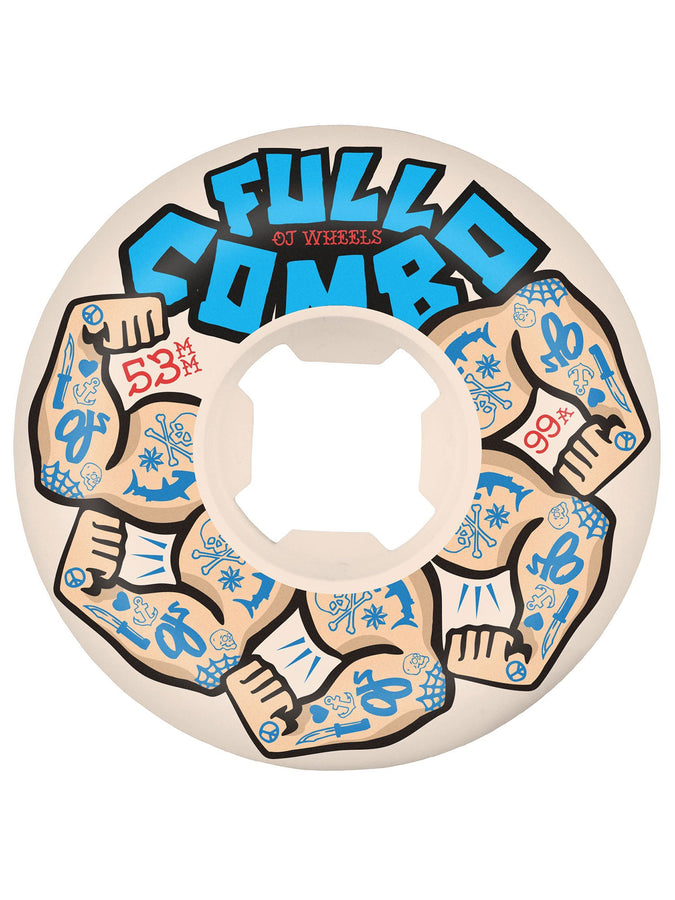 OJ's Team Elite Full Combos Skateboard Wheels | WHITE