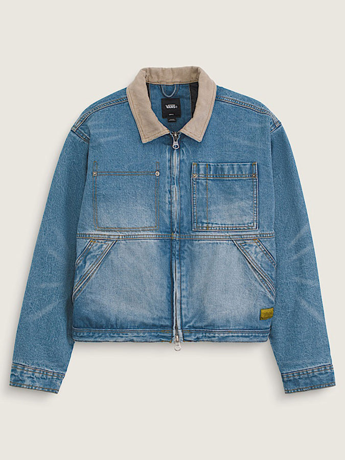 Vans Nicola Cropped Chore Denim Jacket Fall 2026 | DISTRESSED STONE (5EK)
