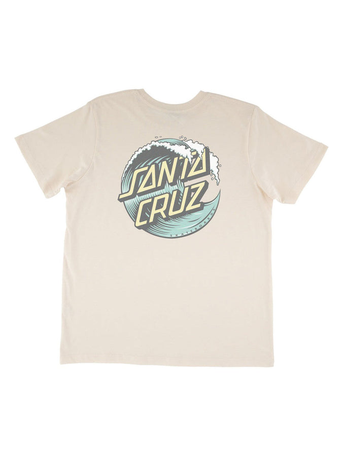 Santa Cruz Wave Dot T-Shirt Summer 2026 | VINTAGE WHITE