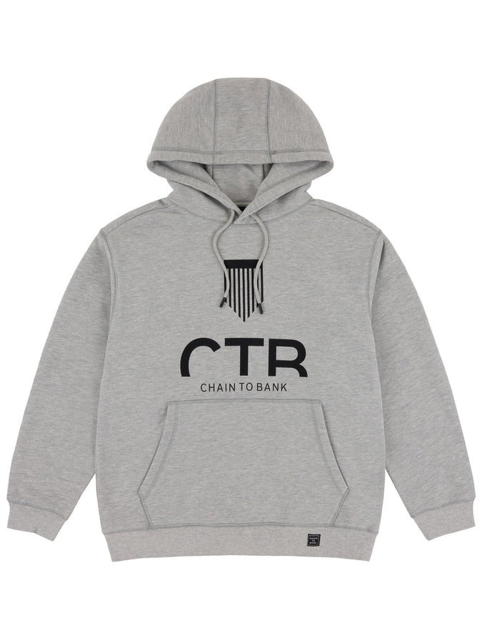 Chain To Bank CTB Shield Hoodie Fall 2026 | HEATHER GREY