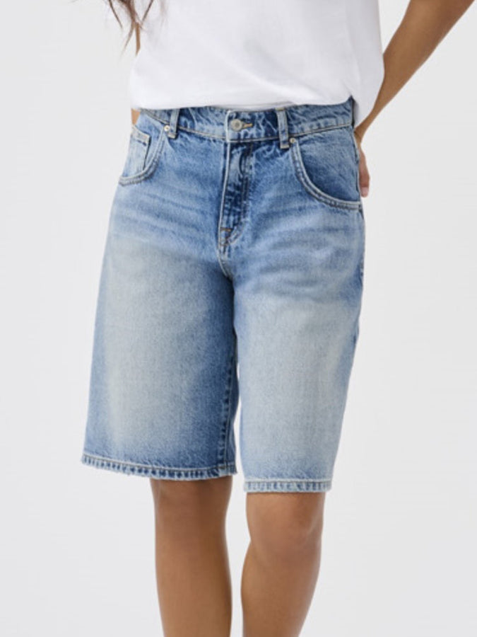 Only Mate Baggy Long Denim Shorts Summer 2026 | MEDIUM BLUE DENIM