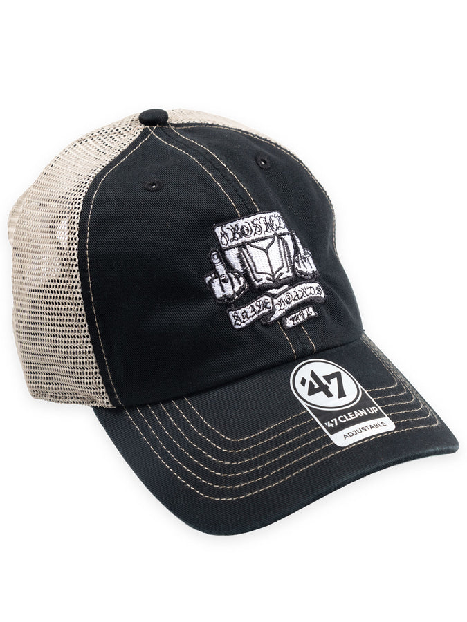 Frosted Skool 47 Trucker Hat | BLACK/NATURAL