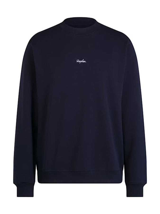 Rapha Cotton Crewneck Sweatshirt Fall 2026 | DARK NAVY/WHITE