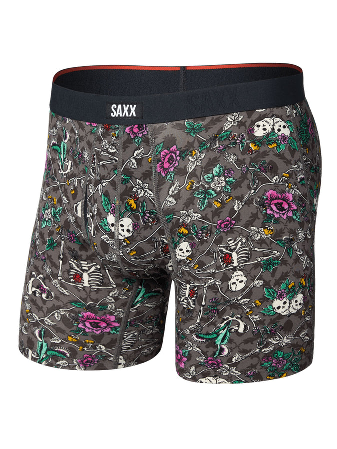 Saxx Vibe Xtra Soft Comfort Lovely Bones Dark Grey Boxer | LOVELY BONES DARK GREY (LBG)