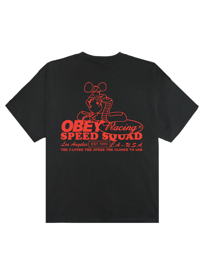 Obey Speed Squad Heavyweight T-Shirt Summer 2026 | VINTAGE BLACK (VBL)