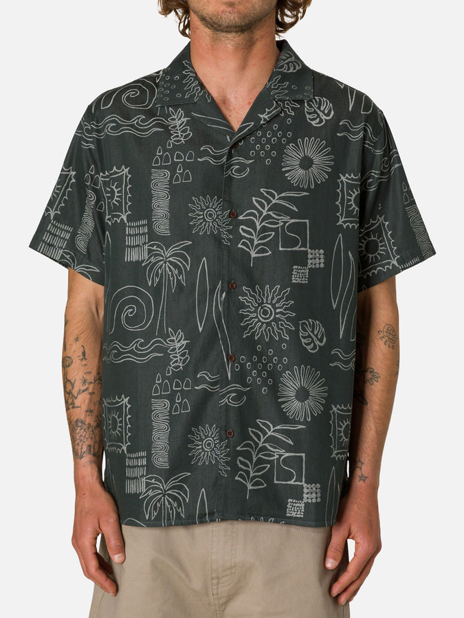 Katin Habitat Short Sleeve Buttondown Shirt Spring 2026 | BLACK WASH