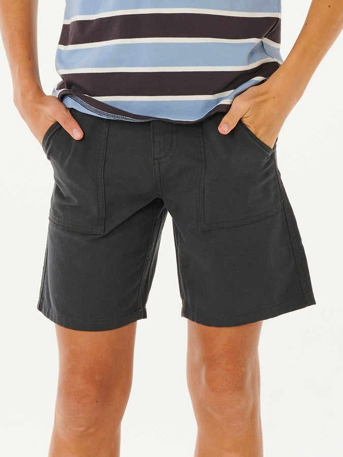 Rip Curl Hyped Canvas Shorts Summer 2026 | WASHED BLACK (8264)