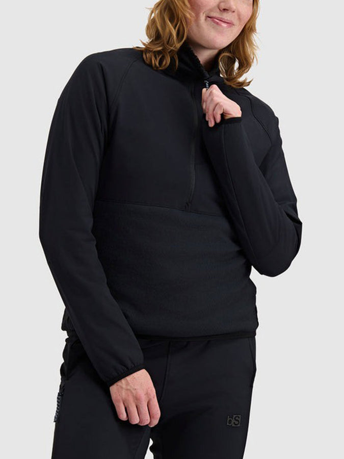 Blackstrap Tribrid 1/2 Zip Base Layer Top Winter 2027 | BLACK