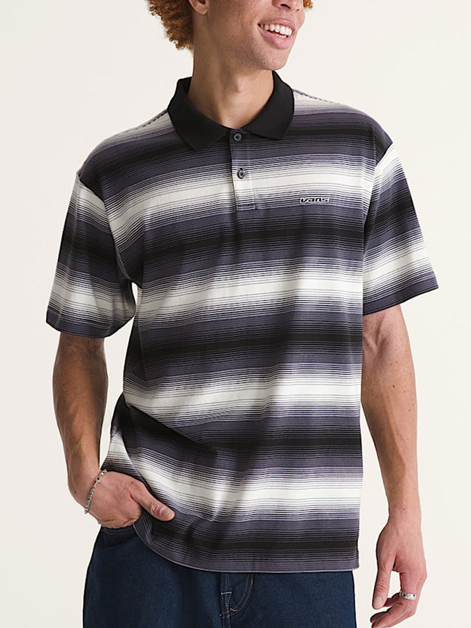 Vans Molino Shadow Stripe Short Sleeve Polo Summer 2026 | STEEL SHADOW (FSM)