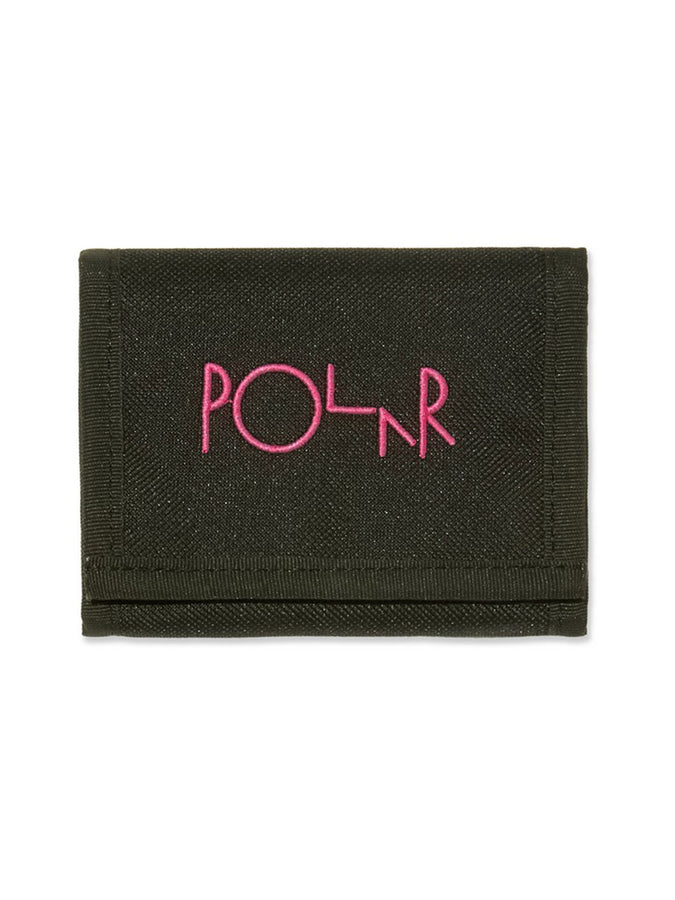 Polar Key Script Logo Wallet | BLACK/PINK