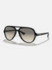 Ray Ban Cats 5000 Polished Black/Light Grey Gradient Sunglasses