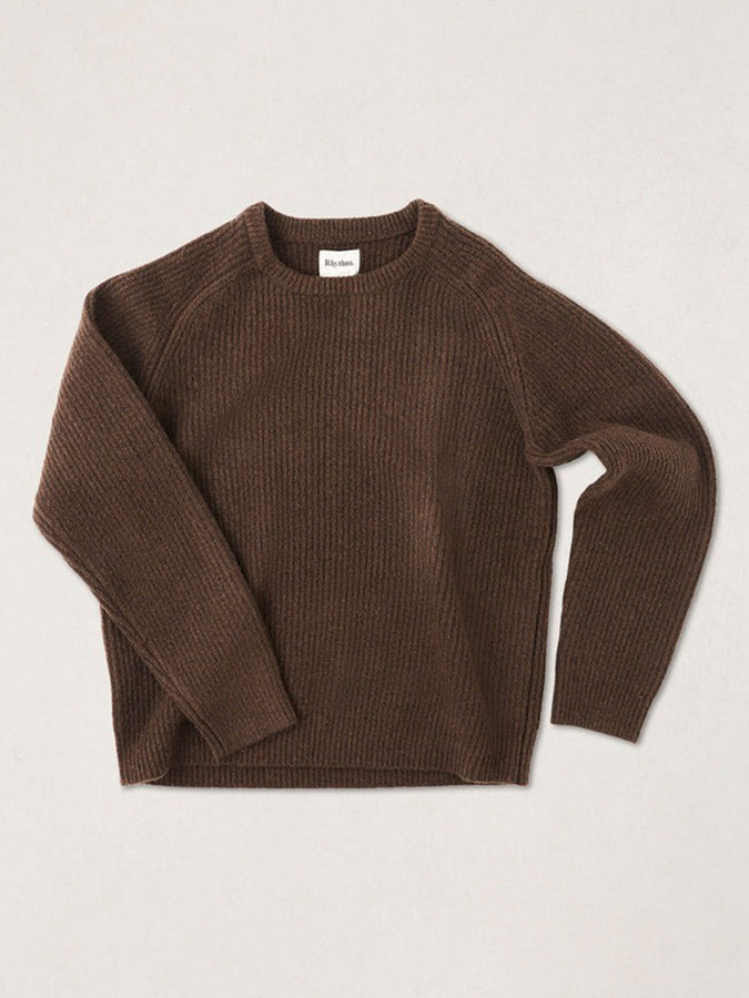 Rhythm Vintage Waffle Sweater Fall 2026 | CHOCOLATE