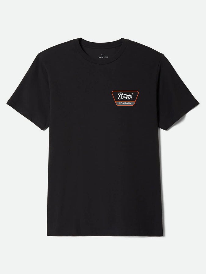Brixton Linwood T-Shirt Summer 2026 | BLACK/WHITE/CLASSIC ORANGE