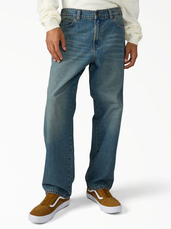 Dickies Baggy Tapered Work Baggy Jeans Spring 2026 | KHAKI TINTED BLUE (L23)