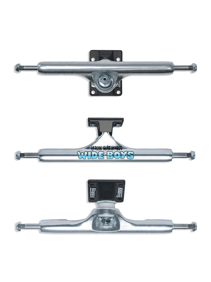 Slappy St1 Hollow Wide Boy 11'' Skateboard Trucks | POLISHED BLACK