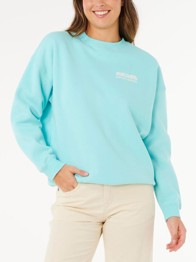 Rip Curl Surf Puff Inspired Crewneck Sweatshirt Spring 2026 | LIGHT SEA BLUE (2830)