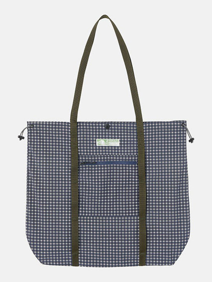 Gramicci Utility Tote Bag | NAVY CHECK