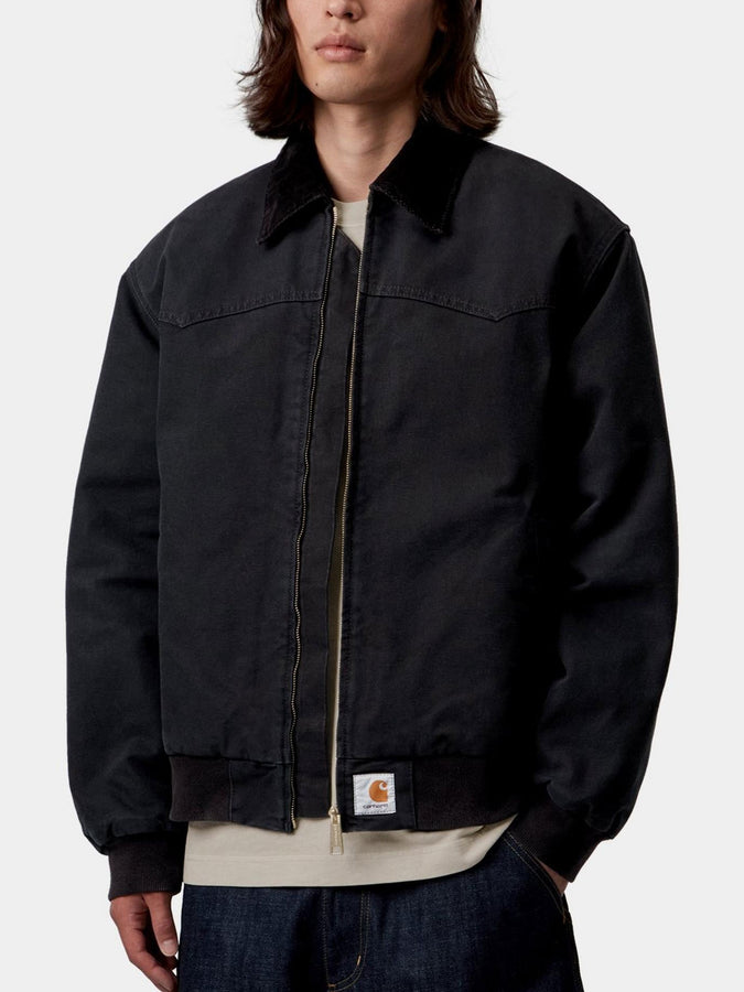Carhartt WIP OG Santa Fe Jacket Fall 2026 | BLACK/BLACK STONE CNV (00E4O)