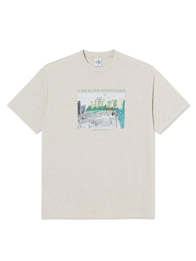 Polar Skate Co MIndfulness T-Shirt Spring 2026 | IVORY GREY MELANGE