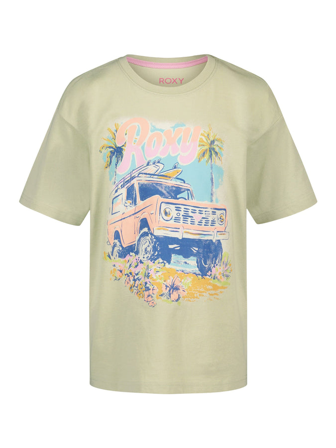 Roxy Coastal Oversized T-Shirt Fall 2026 | LAUREL GREEN (329)